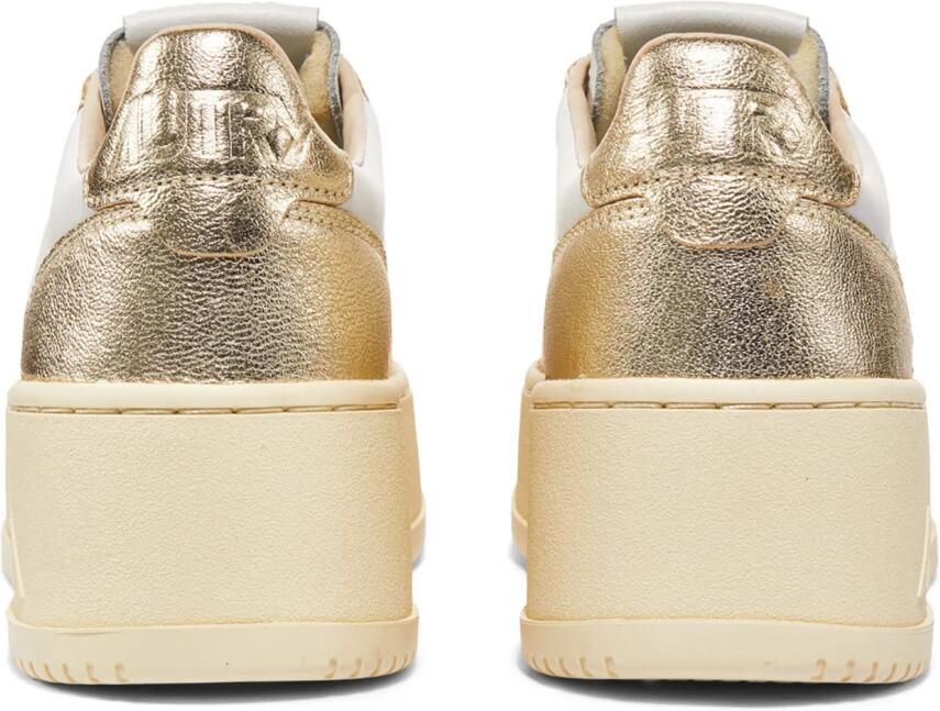 Autry Platform Leren Sneakers Paneel Ontwerp Multicolor Dames