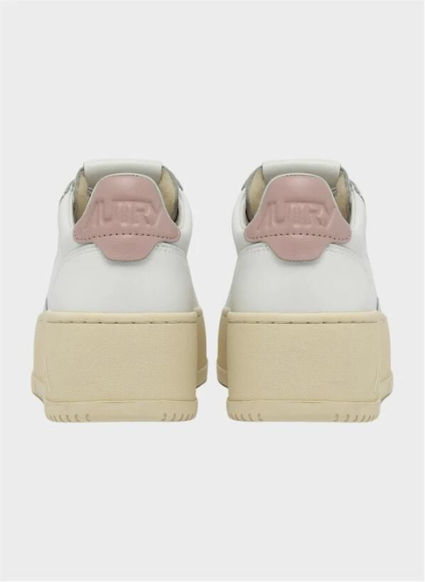 Autry Witte Veterschoenen met Rubberen Zool White Dames
