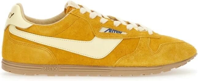 Autry Medalist Suède en leren sneakers
