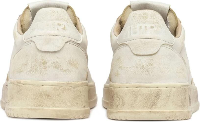 Autry Witte lage sneakers met logo detail White Heren