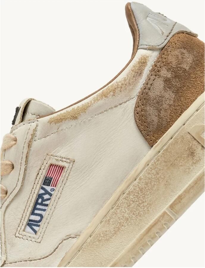 Autry Suède Leren Sneakers Beige Heren