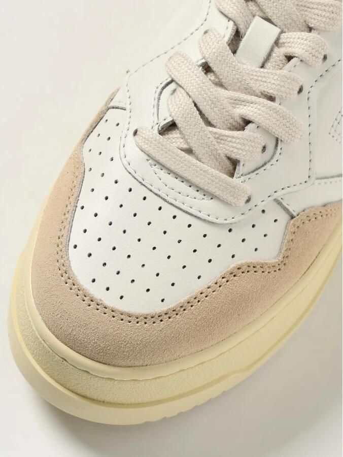 Autry Witte Leren Suède Platform Sneakers