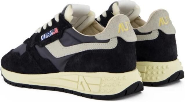 Autry Zwarte Sneakers met Nylon en Suède Inzetstukken Black Heren - Foto 10