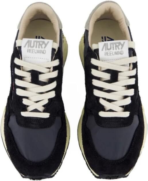 Autry Zwarte Sneakers met Nylon en Suède Inzetstukken Black Heren - Foto 8