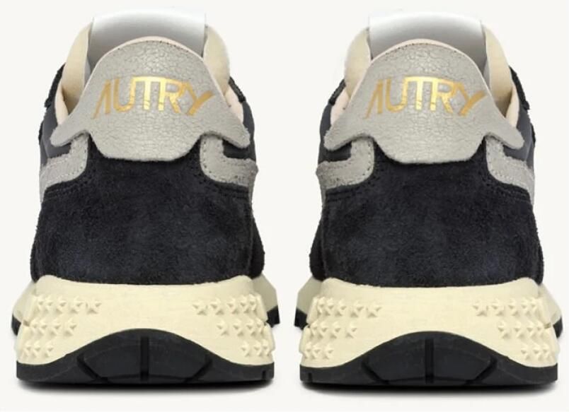 Autry Zwarte Sneakers met Nylon en Suède Inzetstukken Black Heren - Foto 4