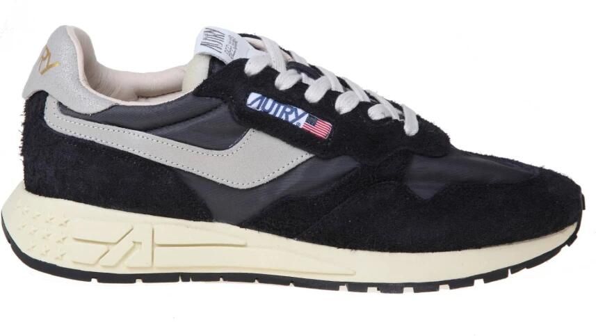Autry Zwarte Sneakers met Nylon en Suède Inzetstukken Black Heren - Foto 4