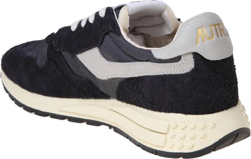 Autry Zwarte Sneakers met Nylon en Suède Inzetstukken Black Heren - Foto 3