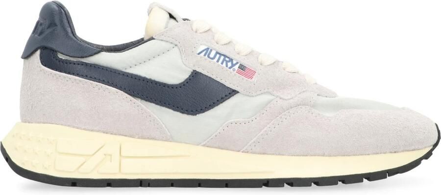 Autry Reelwind Lage Sneakers in Grijs en Space Nylon en Suède Multicolor Heren - Foto 3