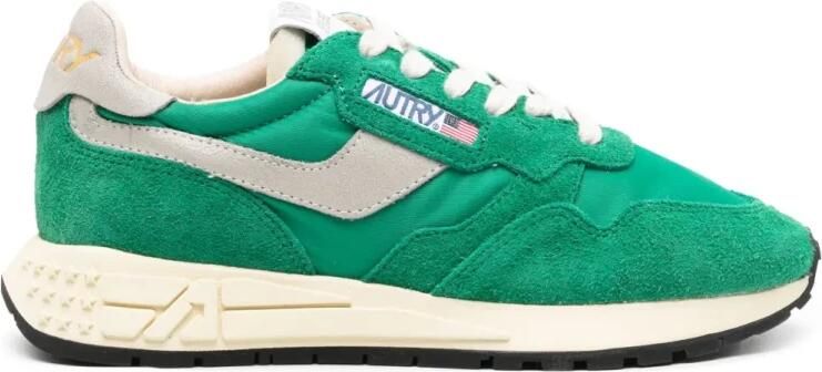 Autry Dames Reelwind Leren Sneakers Green Dames