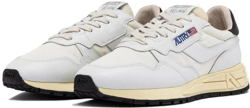 Autry Witte Lage Top Sneakers Veters Logo White - Foto 4