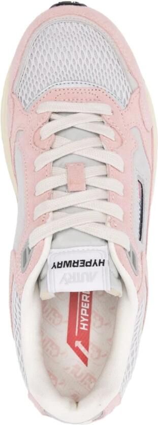 Autry Roze Stijlvolle Sneakers met Grijze Details