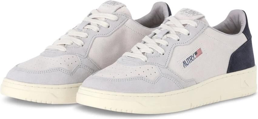 Autry Vintage-geïnspireerde suède sneaker met geperforeerde neus Multicolor Heren