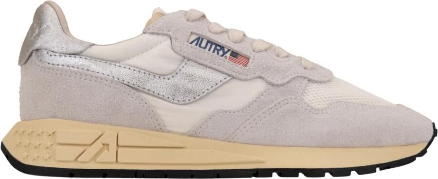 Autry Witte Zilveren Sneakers Lichtgewicht Hardloopschoenen - Foto 5