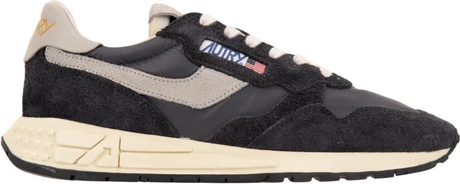 Autry Zwarte Sneakers met Nylon en Suède Inzetstukken Black Heren - Foto 5
