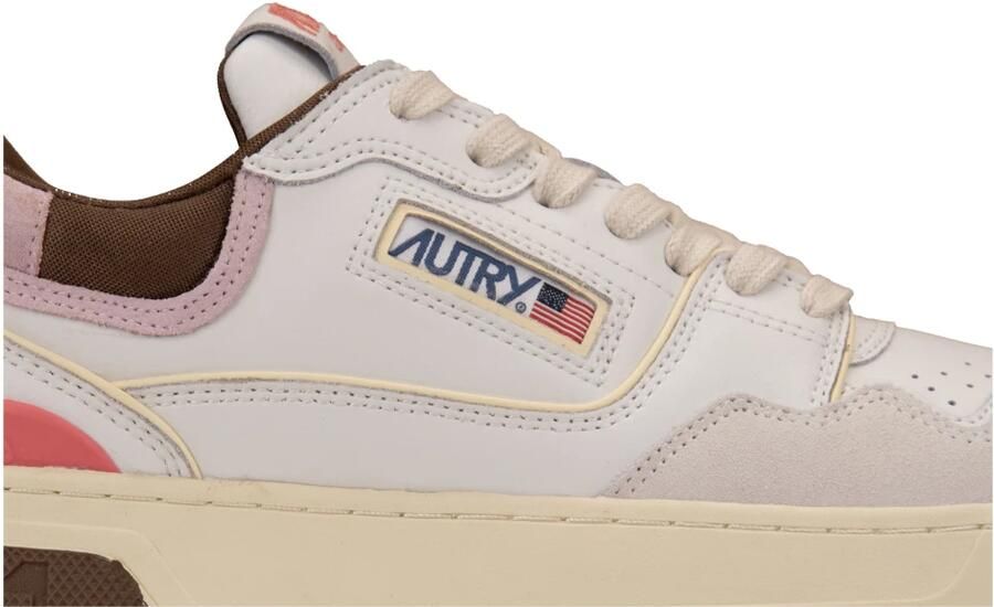 Autry Sneaker met kleurdetails en comfortabel materiaal White Dames
