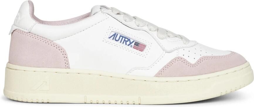 Autry Leren sneakers met suède versterkingen Multicolor