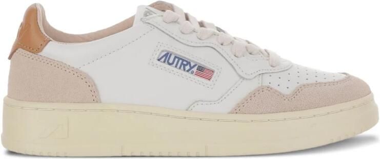 Autry Witte leren sneakers met suède details - Foto 5