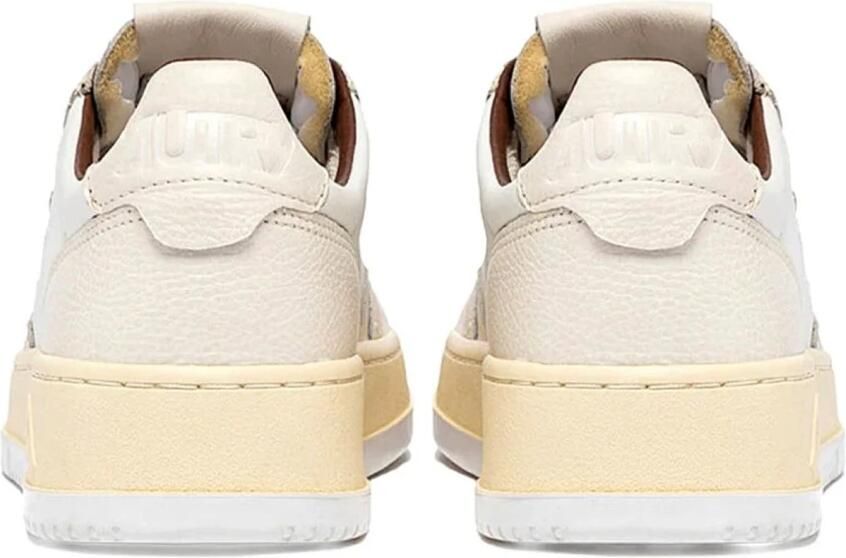 Autry Kleurrijke Leren Sneaker met Reflecterend Label White Heren - Foto 2