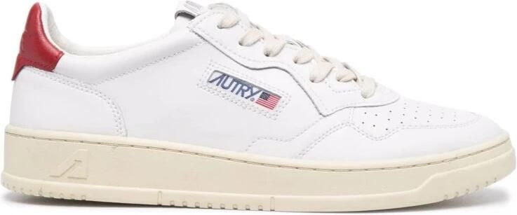 Autry Upgrade je Sneaker Game met Witte en Rode Leren Sneakers voor Mannen White Heren - Foto 9