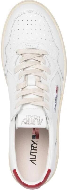 Autry Upgrade je Sneaker Game met Witte en Rode Leren Sneakers voor Mannen White Heren - Foto 12