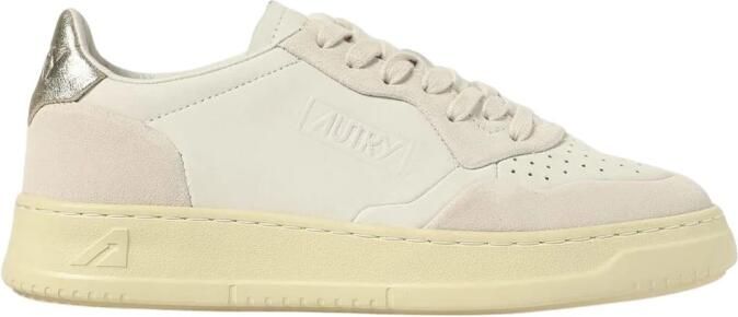 Autry Stijlvolle Leren Bovenkant Lage Platte Sneakers Schoenen