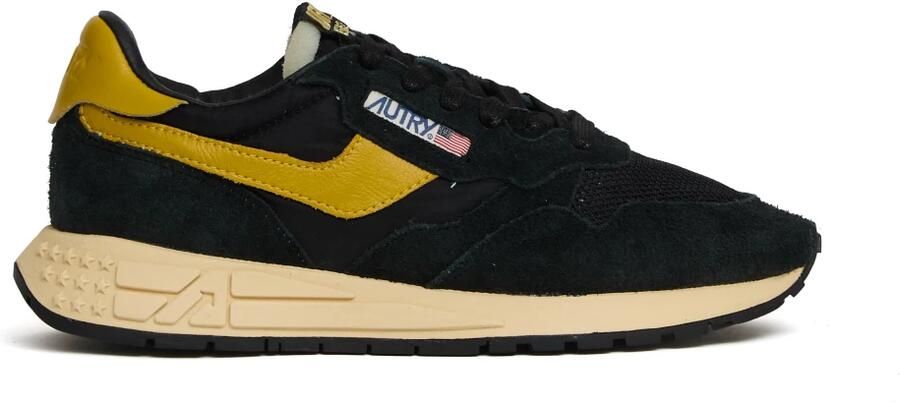 Autry Zwarte Sneakers met Nylon en Suède Inzetstukken Black Heren - Foto 7