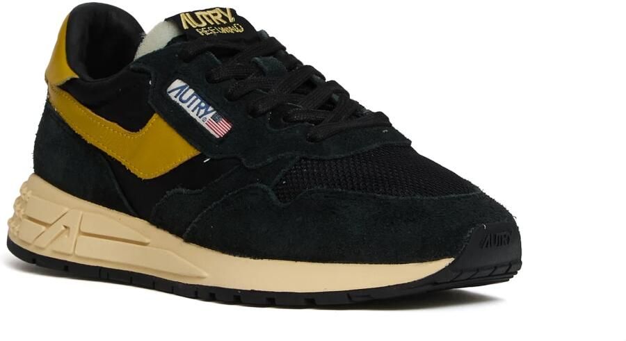 Autry Zwarte Sneakers met Nylon en Suède Inzetstukken Black Heren - Foto 6