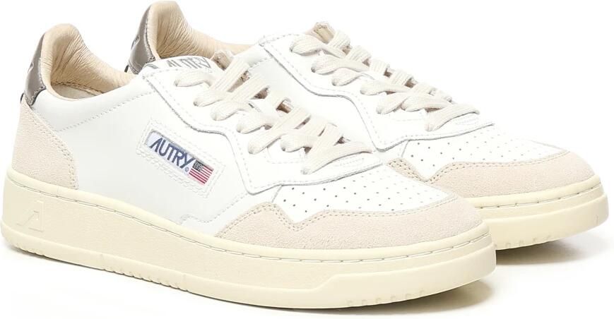 Autry Suède Leren Sneakers Wit Off-White