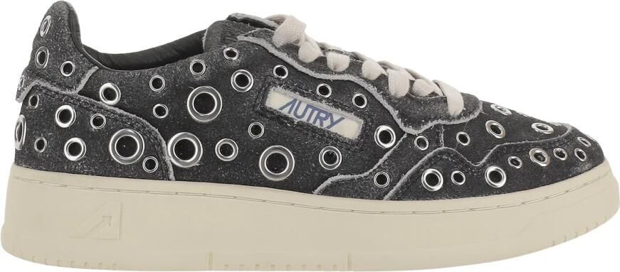 Autry Suède Sneakers met Metalen Oogjes