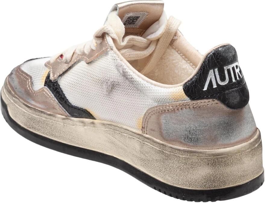 Autry Vintage Wit Goud Sneakers Geperforeerde Tip Multicolor Dames - Foto 2