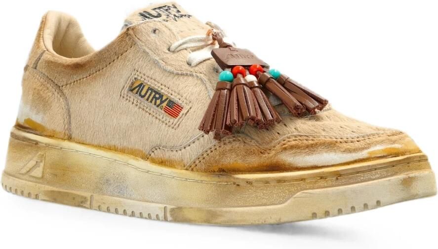 Autry Super Vintage Sneakers met Ponyhaar en Kwastjes - Foto 2