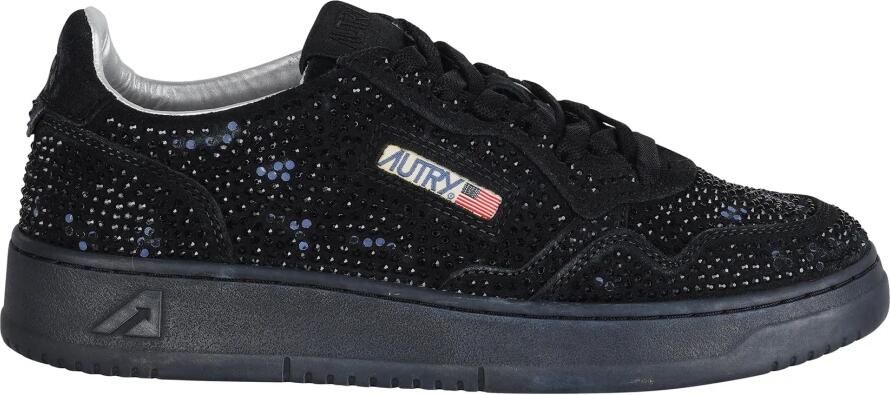 Autry Vintage leren sneakers met Strass
