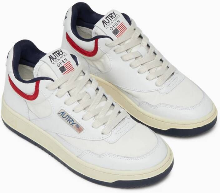 Autry Vintage stijl hoge sneakers White Dames