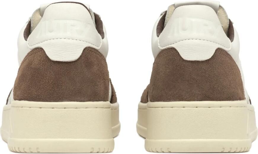 Autry Wit cigar Lage Sneakers Geitenleer Suède