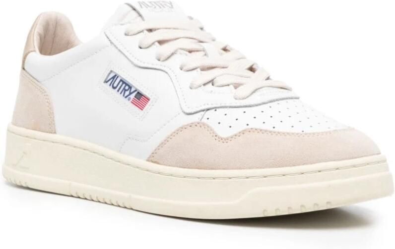 Autry Witte Beige Panel Sneakers