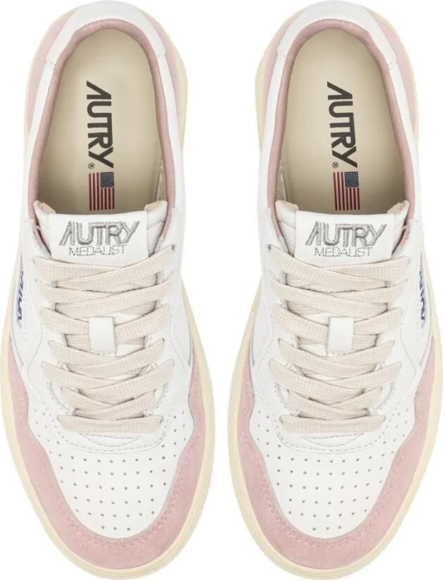 Autry Witte & Roze Suède Leren Sneaker - Foto 3