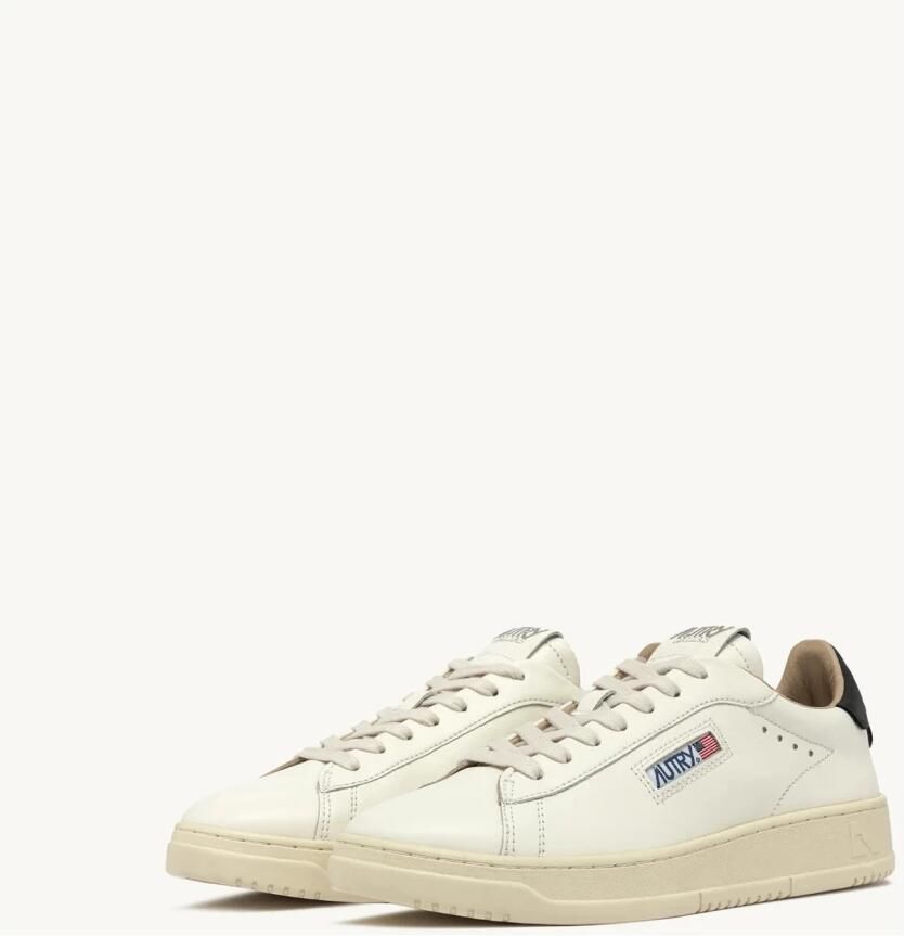 Autry Witte Leren Lage Dallas Sneakers