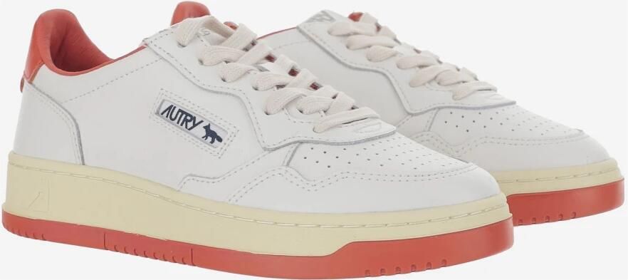 Autry Witte Leren Lage Sneakers