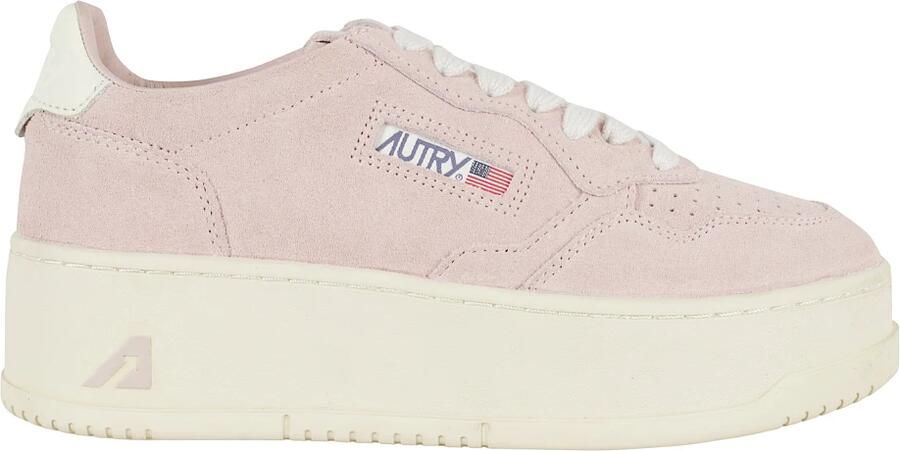 Autry Witte Leren Platform Sneakers