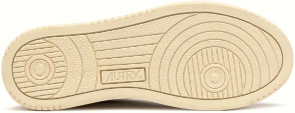 Autry Witte Leren Sneaker met Suède Detail
