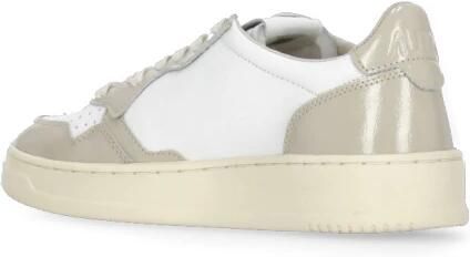 Autry Witte Leren Sneakers met Contrasterende Details