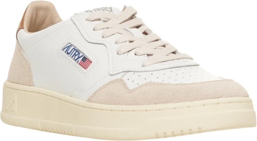 Autry Witte Leren Sneakers met Geperforeerd Ontwerp - Foto 2