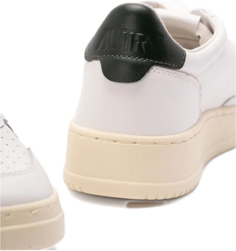Autry Vintage-geïnspireerde leren sneaker in wit