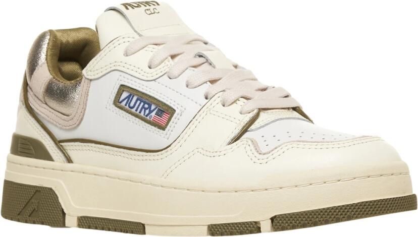 Autry Witte Leren Sneakers Retro Stijl