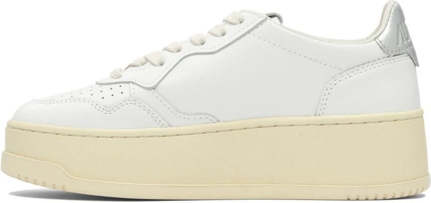Autry Witte Platform Sneakers voor Vrouwen