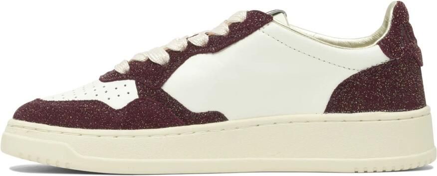 Autry Witte Sneakers met Metalen Hiel Detail