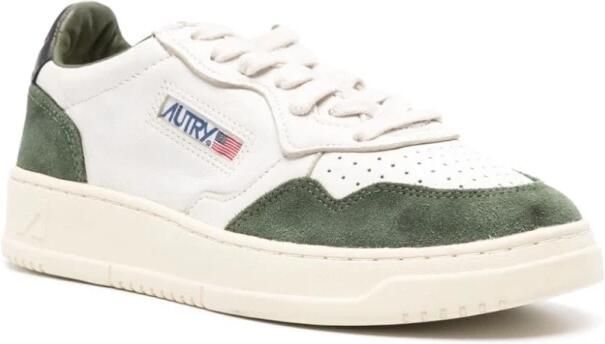 Autry Vintage Medalist Leren Sneakers Groen Wit White Dames - Foto 3
