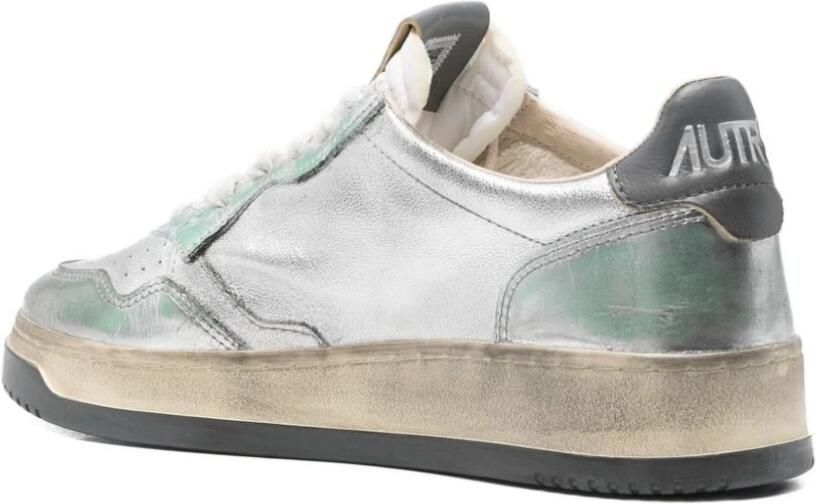 Autry Zilveren Sneakers voor Mannen