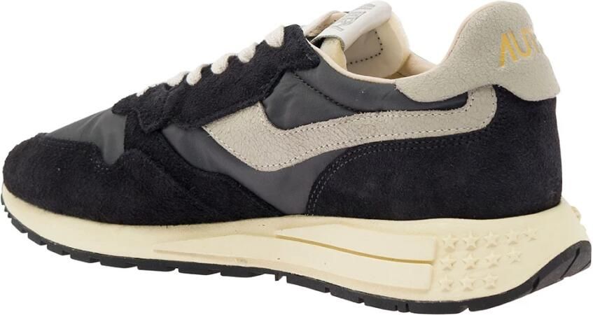 Autry Zwarte Suède Lage Sneakers met Logodetail - Foto 3