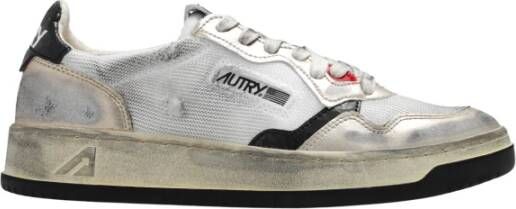 Autry Zwarte sneakers met tweekleurig design Black Dames